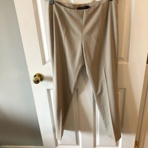 Lafayette 148 New York Slim Leg Ankle Pant Trousers in Khaki sz 4